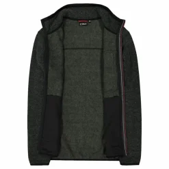 Herren-Fleecejacke aus Knit Tech Melange><noscript><img width=