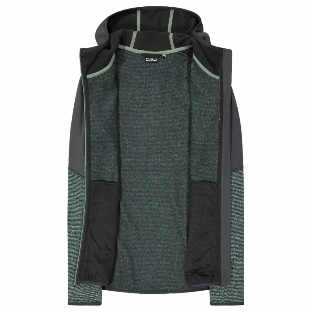 Herren-Fleecejacke mit Reißverschluss aus Knit Tech mit Kapuze>CMP Best