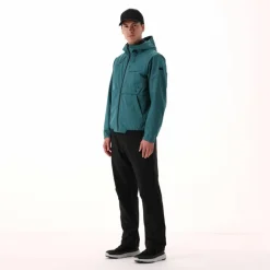 Herrenjacke mit fest angebrachter Kapuze><noscript><img width=