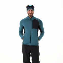Herren-Merino-Fleecejacke Unlimitech mit Reißverschluss><noscript><img width=