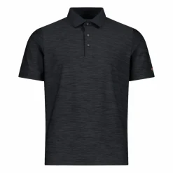 Herren-Poloshirt in Melange-Stretch-Jersey-Gewebe><noscript><img width=