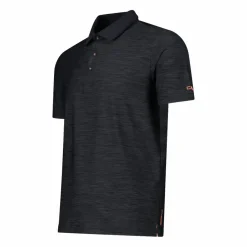 Herren-Poloshirt in Melange-Stretch-Jersey-Gewebe><noscript><img width=