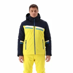 Herren-Skijacke aus Twill mit Kapuze><noscript><img width=
