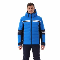 Herren-Skijacke aus 4-Way-Stretch-Twill mit Kapuze><noscript><img width=