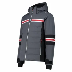 Herren-Skijacke aus 4-Way-Stretch-Twill mit Kapuze><noscript><img width=