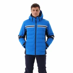 Herren-Skijacke aus 4-Way-Stretch-Twill mit Kapuze><noscript><img width=