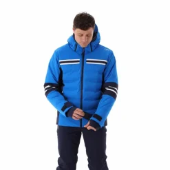 Herren-Skijacke aus 4-Way-Stretch-Twill mit Kapuze><noscript><img width=