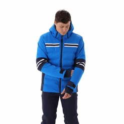 Herren-Skijacke aus 4-Way-Stretch-Twill mit Kapuze><noscript><img width=
