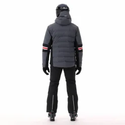 Herren-Skijacke aus 4-Way-Stretch-Twill mit Kapuze><noscript><img width=