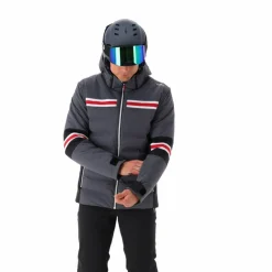 Herren-Skijacke aus 4-Way-Stretch-Twill mit Kapuze><noscript><img width=