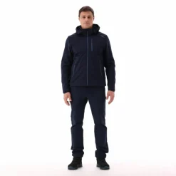 Herren-Softshelljacke aus Ripstop mit abnehmbarer Kapuze><noscript><img width=