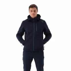 Herren-Softshelljacke aus Ripstop mit abnehmbarer Kapuze><noscript><img width=