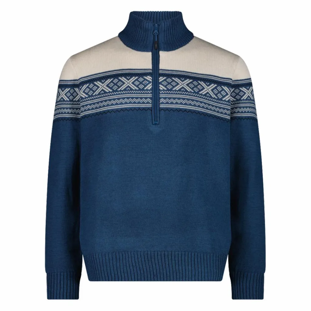 Herren-Sweatshirt mit halbem Reißverschluss in Wooltech>CMP Discount