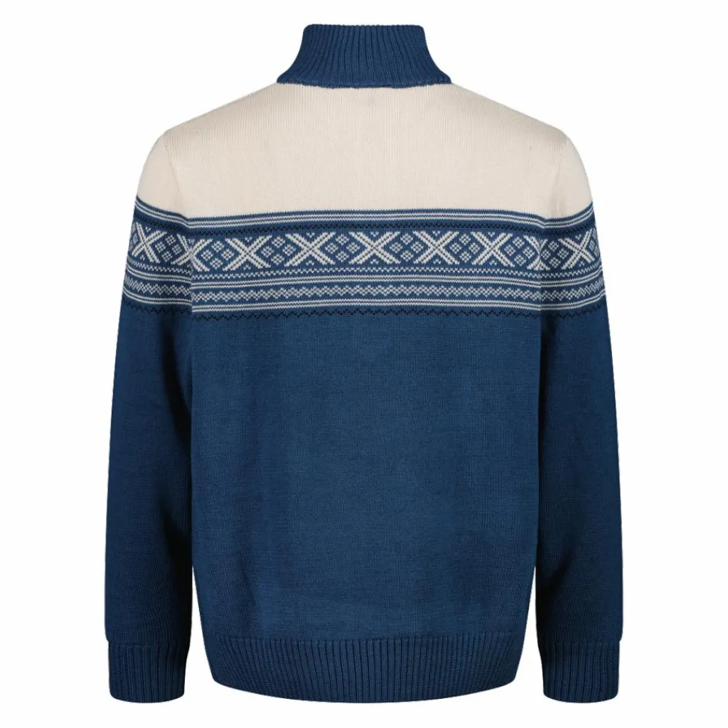 Herren-Sweatshirt mit halbem Reißverschluss in Wooltech>CMP Discount
