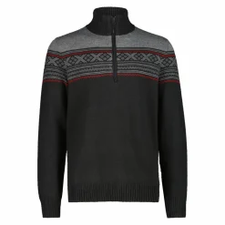 Herren-Sweatshirt mit halbem Reißverschluss in Wooltech><noscript><img width=