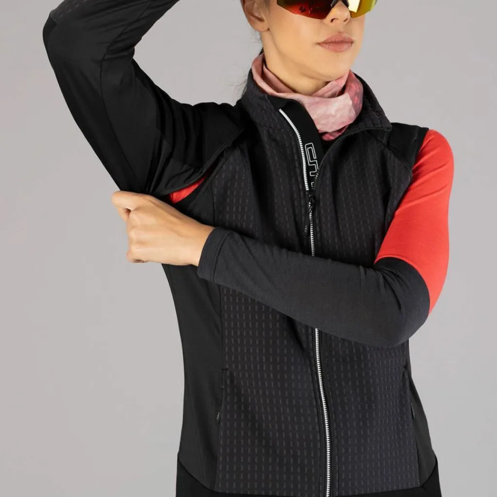 Hybride Damenjacke mit abnehmbaren ärmeln>CMP Clearance
