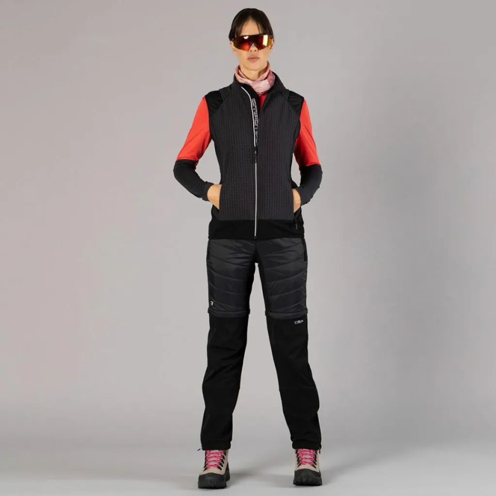 Hybride Damenjacke mit abnehmbaren ärmeln>CMP Clearance