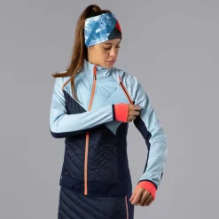 Hybride Damenjacke mit abnehmbaren ärmeln><noscript><img width=