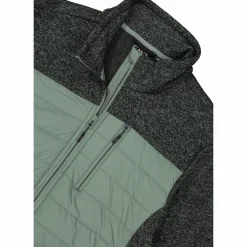 Hybrid-Fleecejacke für Herren aus Knit Tech Melange><noscript><img width=
