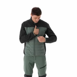 Hybrid-Fleecejacke für Herren aus Knit Tech Melange><noscript><img width=