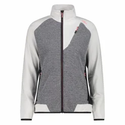 Hybrid-Fleecejacke mit Reißverschluss für Damen aus Knit Tech><noscript><img width=