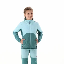 Hybridjacke mit Kapuze für Mädchen><noscript><img width=