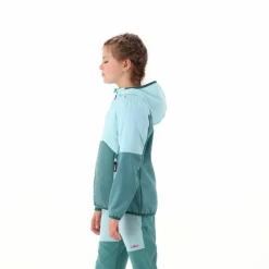 Hybridjacke mit Kapuze für Mädchen><noscript><img width=