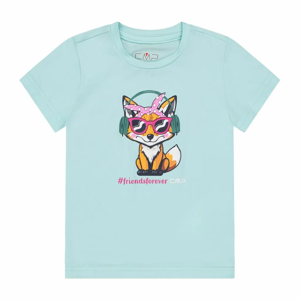 Jersey-T-Shirt mit Aufdruck für Mädchen>CMP