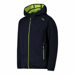 Jungen Jacke aus leichtem Softshell, mit Fix Hood><noscript><img width=