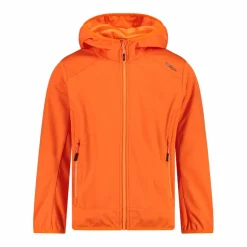 Jungen Jacke aus leichtem Softshell, mit Fix Hood><noscript><img width=