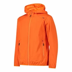 Jungen Jacke aus leichtem Softshell, mit Fix Hood><noscript><img width=