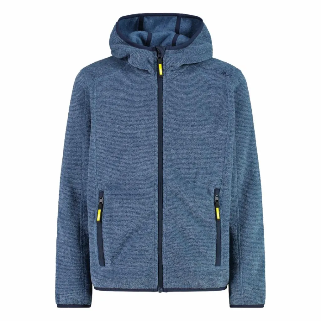 Jungen schweres Fleecejacke Knit-Tech in melierter Optik mit Kapuze>CMP Discount
