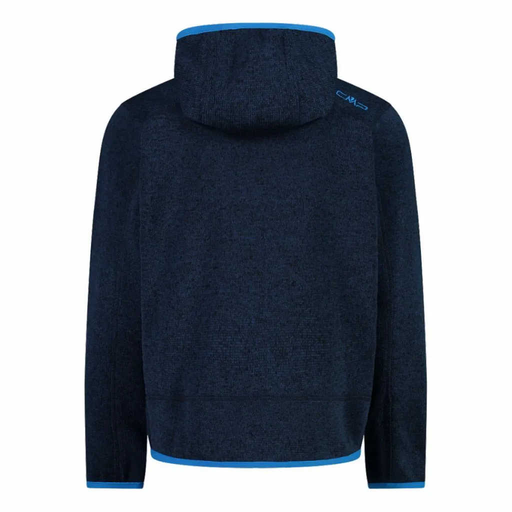 Jungen schweres Fleecejacke Knit-Tech in melierter Optik mit Kapuze>CMP Best