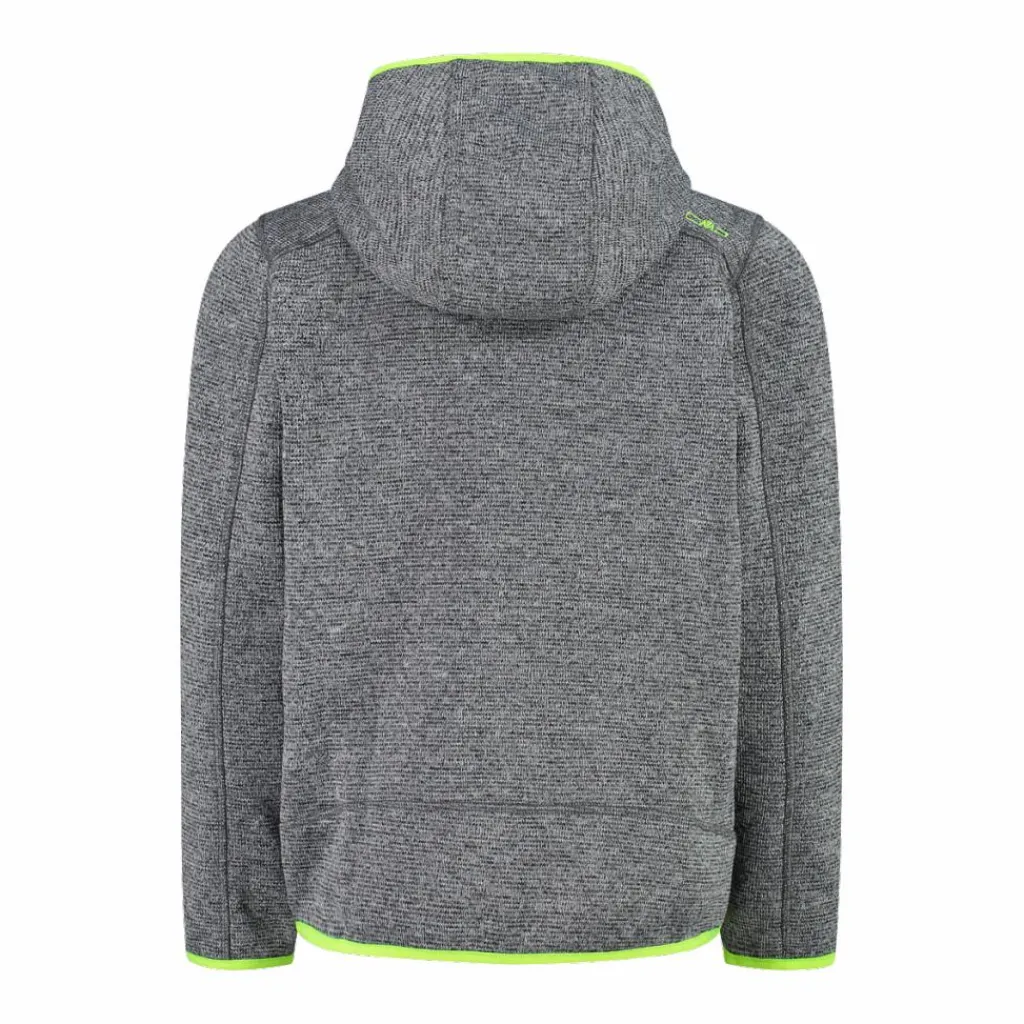 Jungen schweres Fleecejacke Knit-Tech in melierter Optik mit Kapuze>CMP Best
