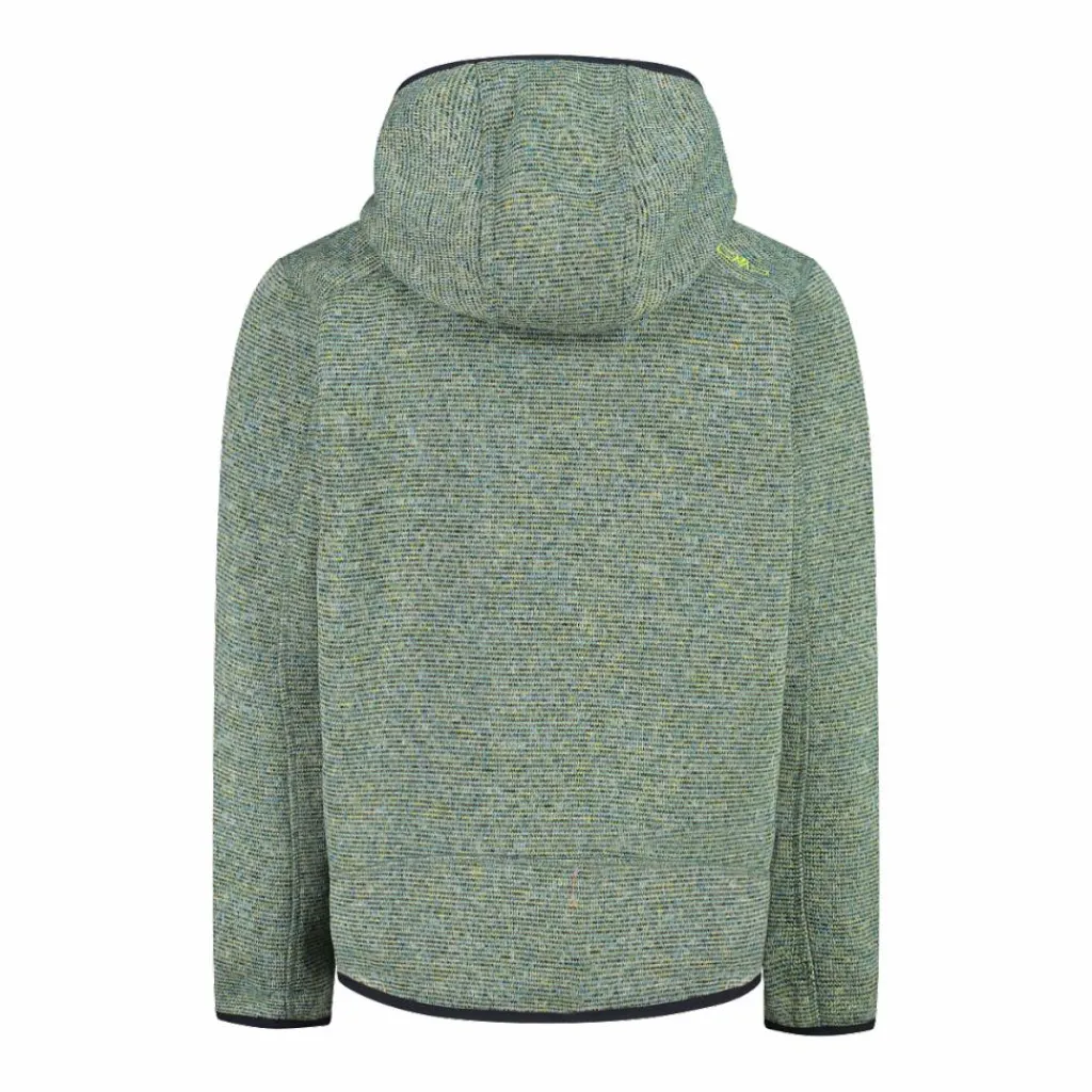 Jungen schweres Fleecejacke Knit-Tech in melierter Optik mit Kapuze>CMP Best