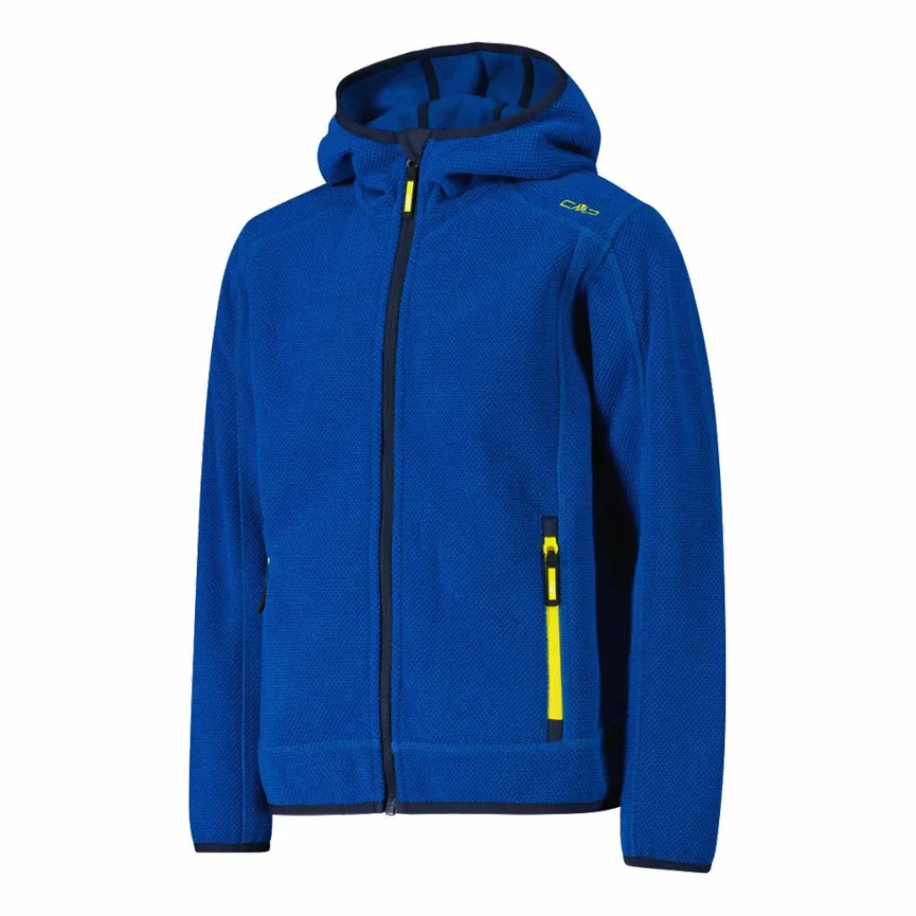Jungen schweres Fleecejacke Knit-Tech in melierter Optik mit Kapuze>CMP Best