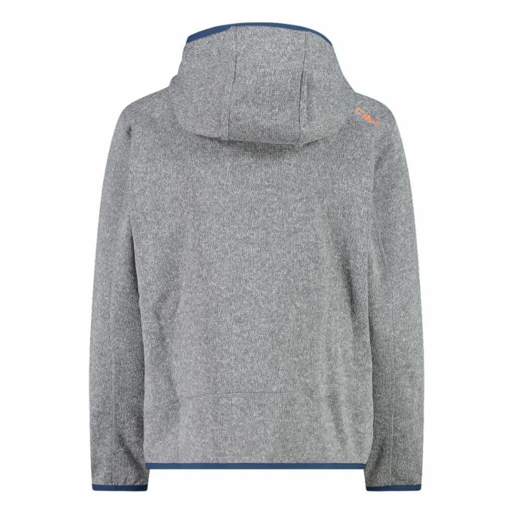 Jungen schweres Fleecejacke Knit-Tech in melierter Optik mit Kapuze>CMP Best