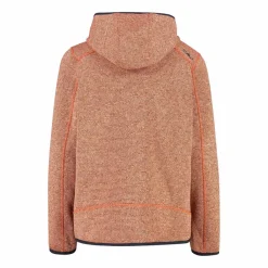Jungen schweres Fleecejacke Knit-Tech in melierter Optik mit Kapuze><noscript><img width=