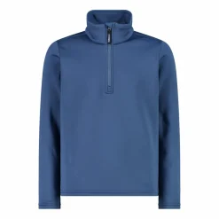 Jungen Stretch Performance Stehkragenshirt mit kurzem Reißverschluss><noscript><img width=