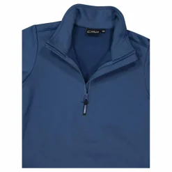 Jungen Stretch Performance Stehkragenshirt mit kurzem Reißverschluss><noscript><img width=