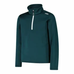 Jungen Stretch Performance Stehkragenshirt mit kurzem Reißverschluss><noscript><img width=