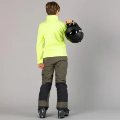Jungen Stretch Performance Stehkragenshirt mit kurzem Reißverschluss><noscript><img width=