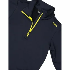 Jungen Stretch Performance Stehkragenshirt mit kurzem Reißverschluss><noscript><img width=