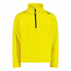 Jungen Stretch Performance Stehkragenshirt mit kurzem Reißverschluss><noscript><img width=