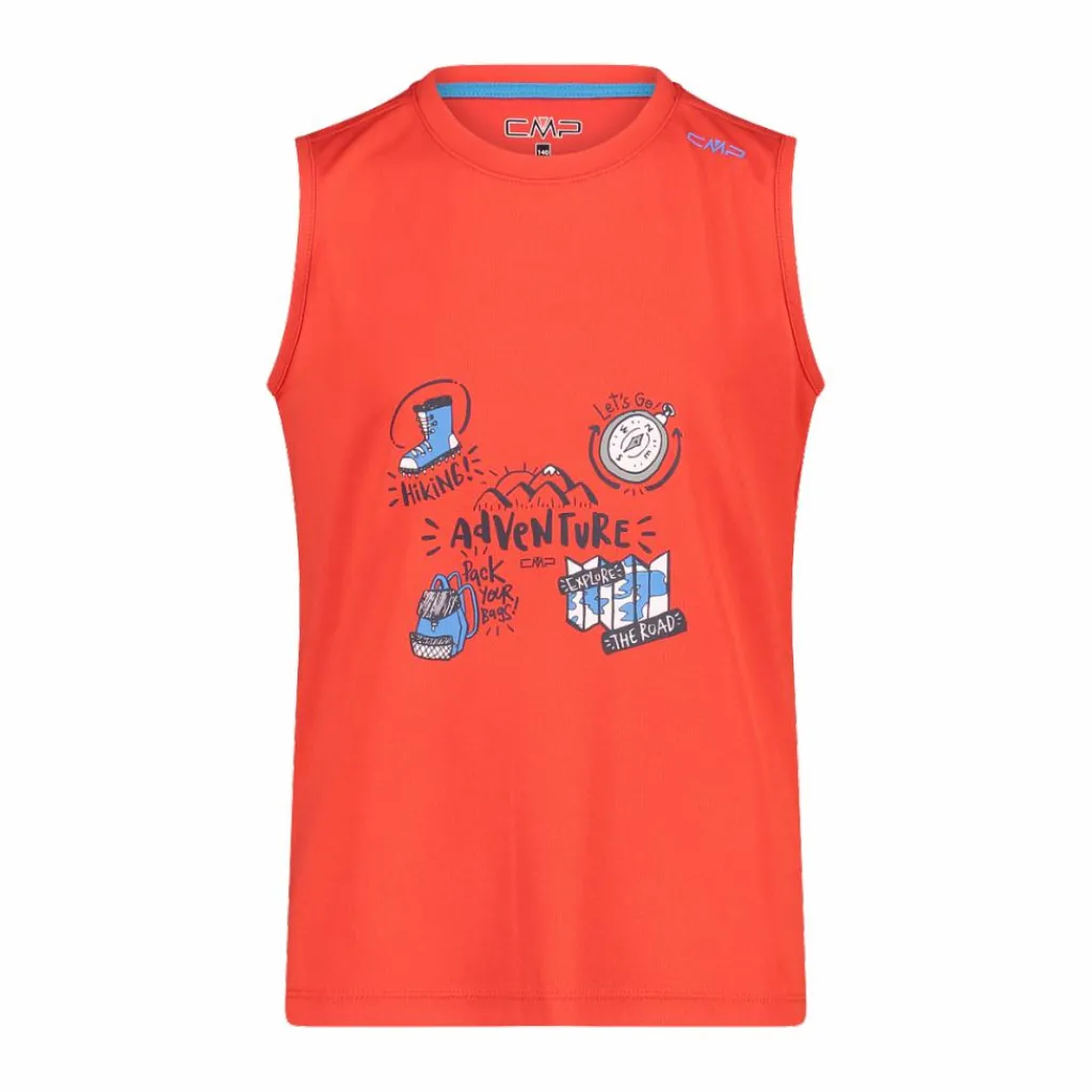 Jungen Tanktop mit Adventure-Muster>CMP Clearance