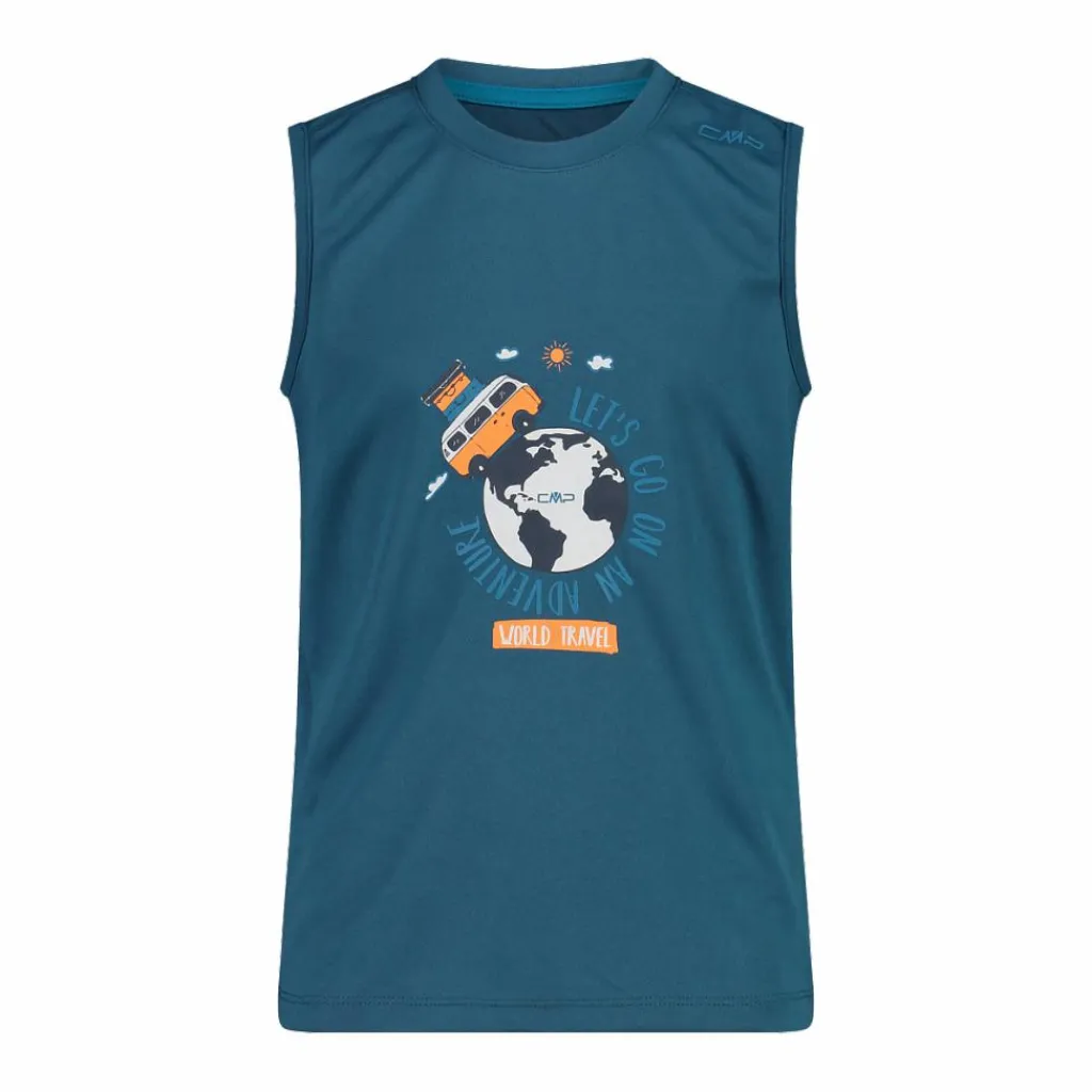 Jungen Tanktop mit Adventure-Muster>CMP Clearance