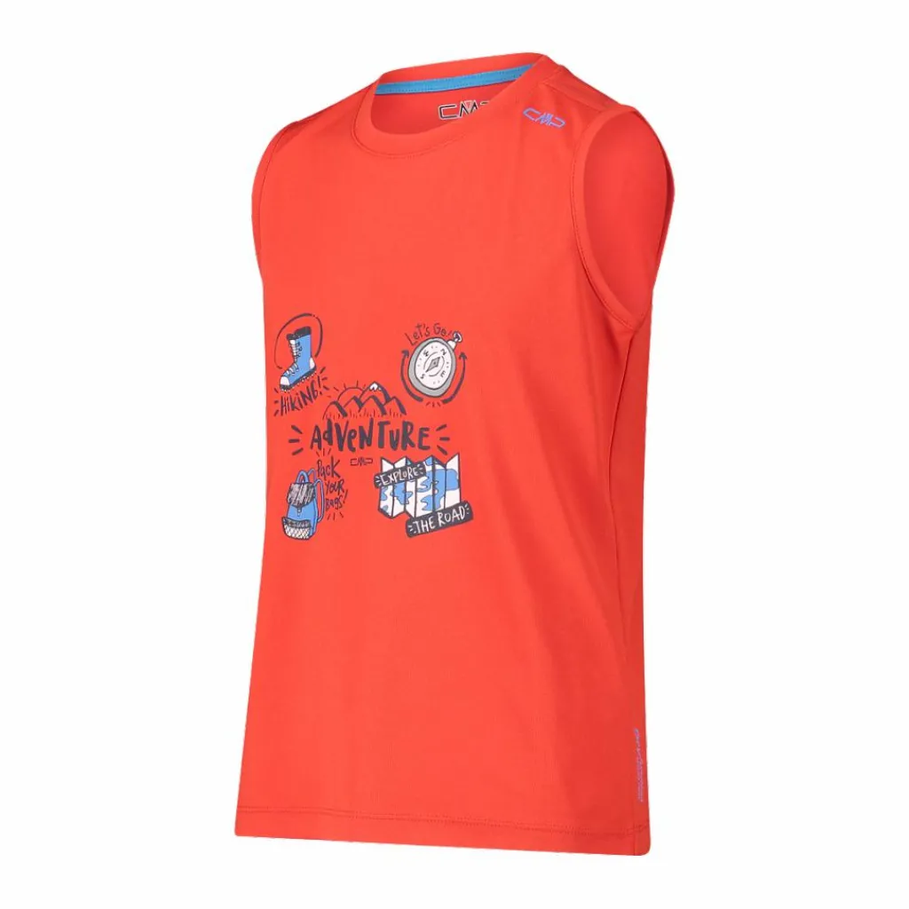 Jungen Tanktop mit Adventure-Muster>CMP Clearance