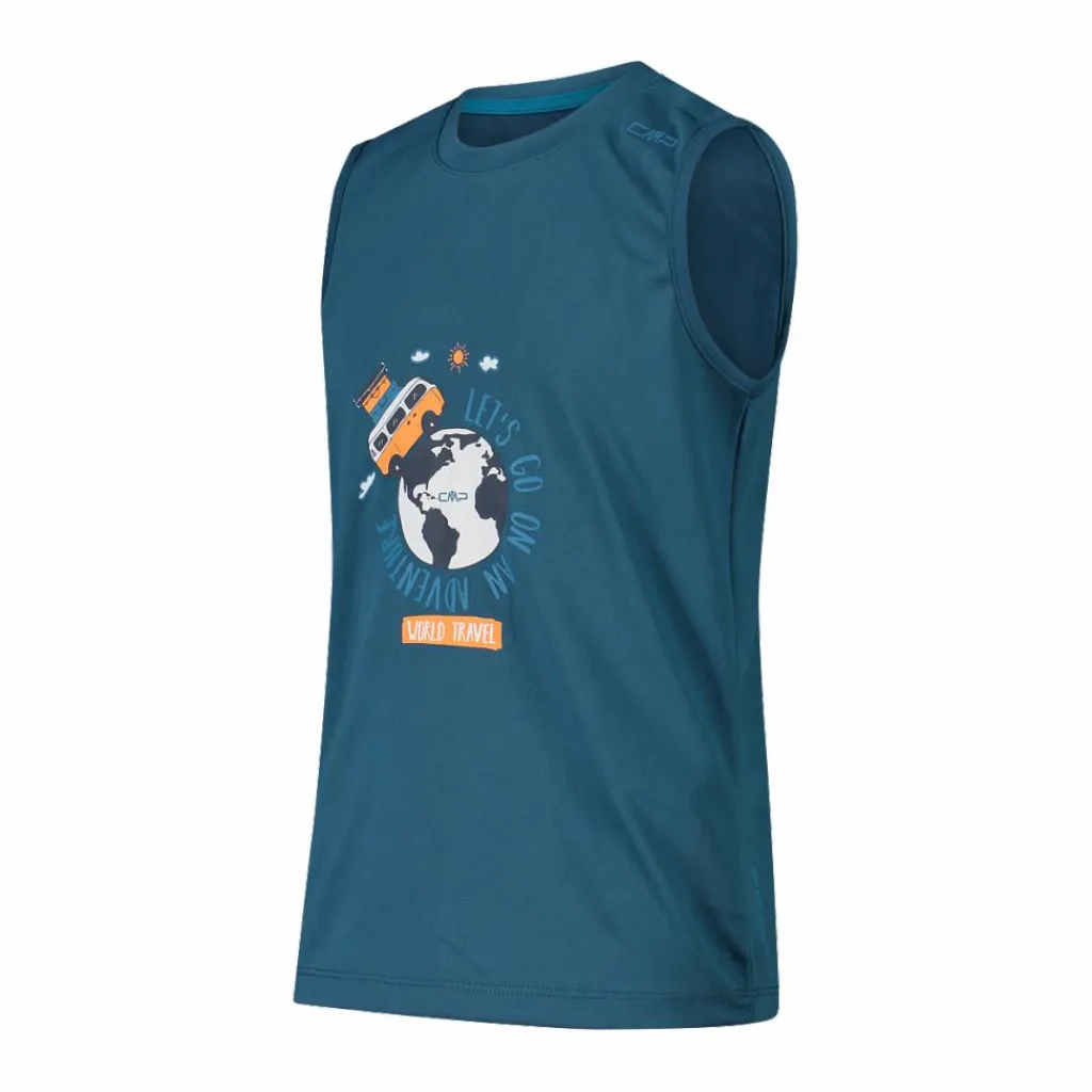 Jungen Tanktop mit Adventure-Muster>CMP Clearance