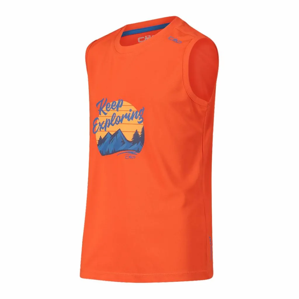 Jungen Tanktop mit Adventure-Muster>CMP Clearance