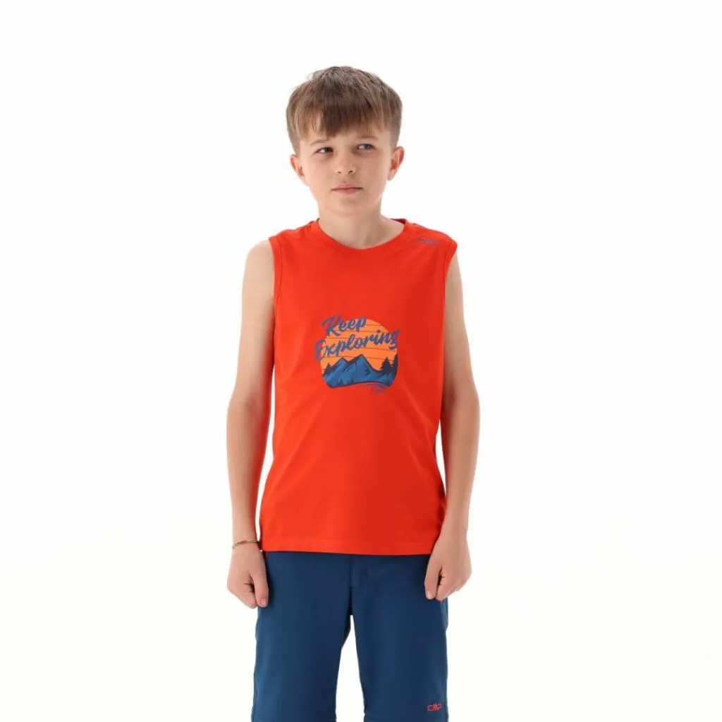 Jungen Tanktop mit Adventure-Muster>CMP Clearance